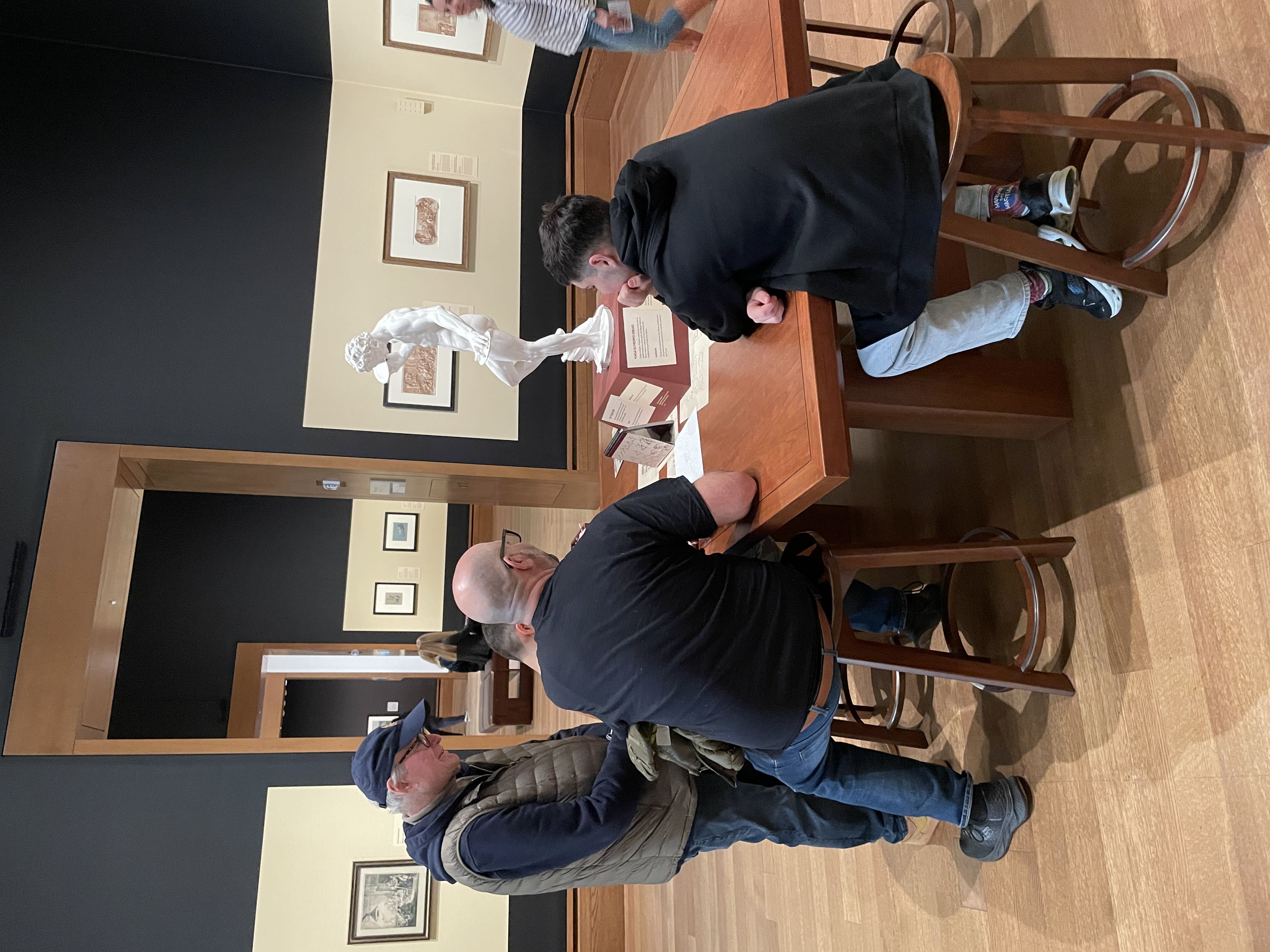 Getty Meseum now has a place where you can draw the statue and post it on the wall